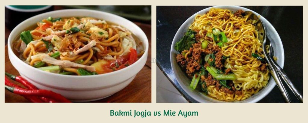 perbedaan bakmi jogja dengan bakmi jenis lainnya yaitu perbedaannya dengan mie ayam